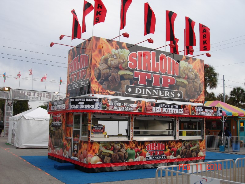 Sirloin Tips Large Skillet Food Truck County Fair